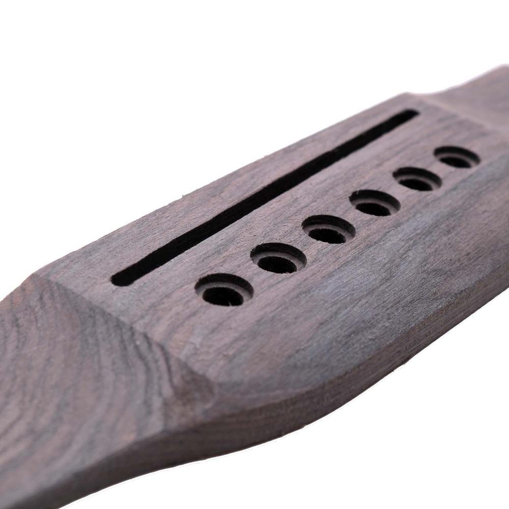 Accessories Rosewood Bridge for Acoustic Guitar Rosewood Guitar Parts Saddle  Basses Part