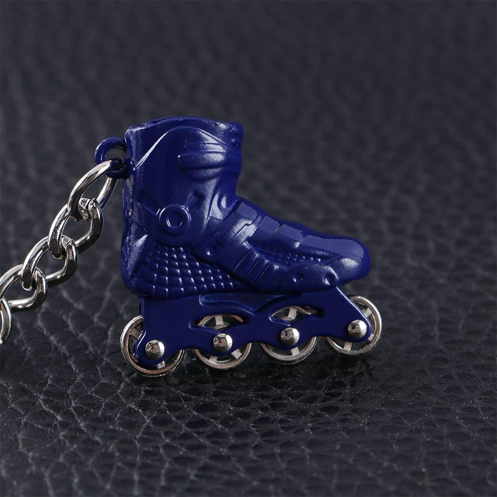 Ring Keyring Bag Holder Roller Skate Key Chain Skating Pendant Single row skating Skate Key Chain