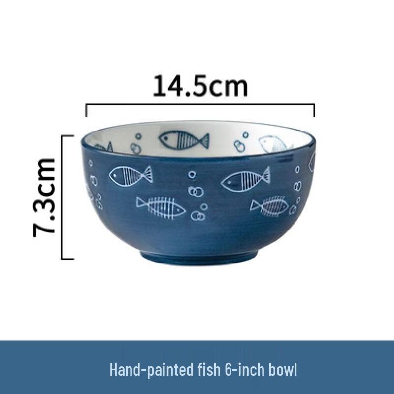 Abay Bubble Fish Ceramic Dining Bowl