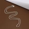 16-24 Inch Silver 1MM Box Chain Necklace - European & American Style, Korean Version C007
