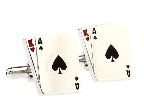 Igame Men Cuff Links Gamble Casino Series Roulette Dice Poker Jeton Design Fashion Cufflinks Wholesaleretail