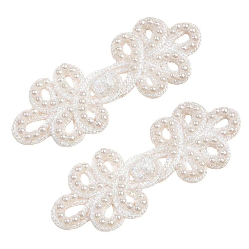 Five-Lobed Flower Button Decorative Cheongsam Button Fasteners for Traditional Chinese Garment Sewing Embellishments