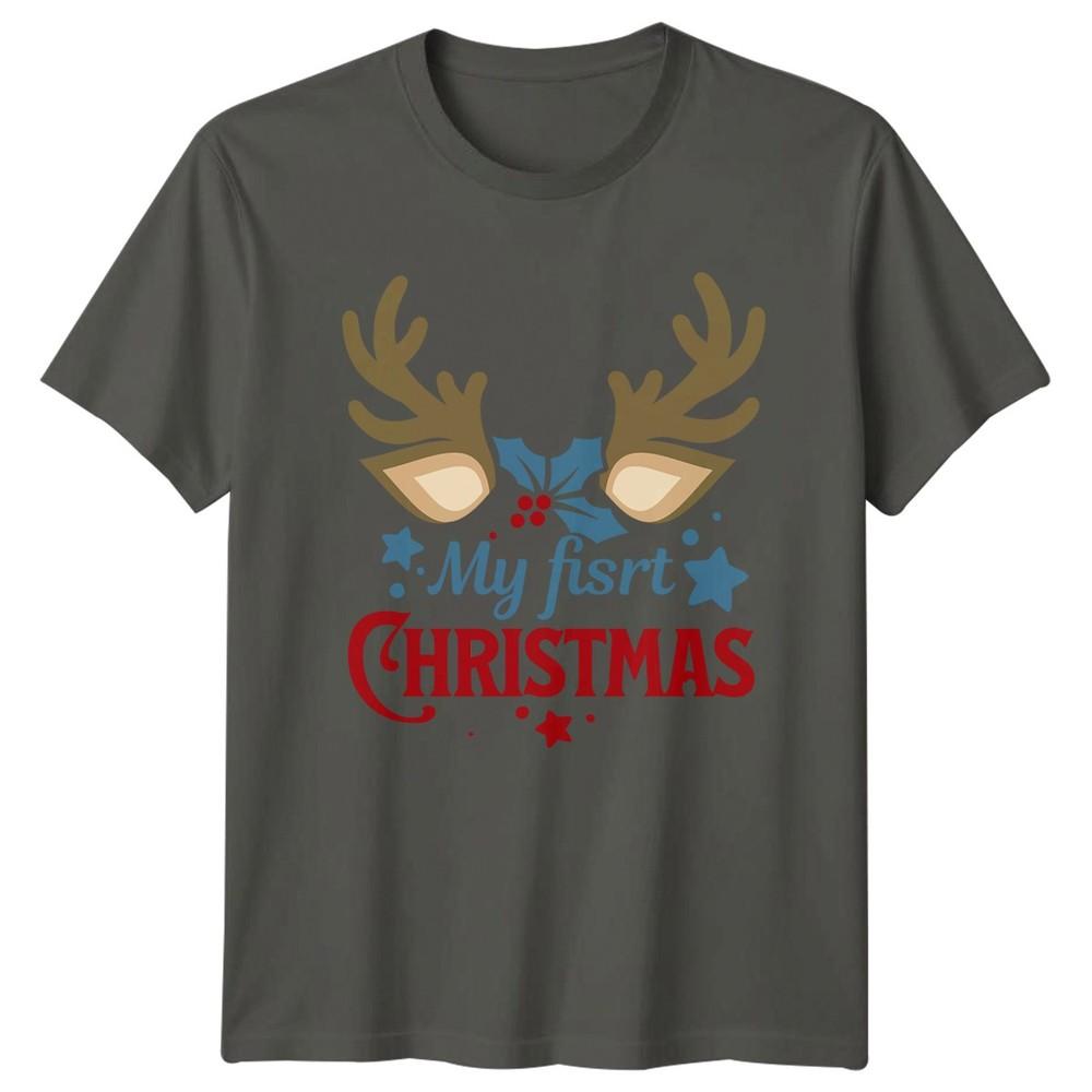 My Fisrt Christmas TShirt First Christmas Christmas Gift For Him And Her S
