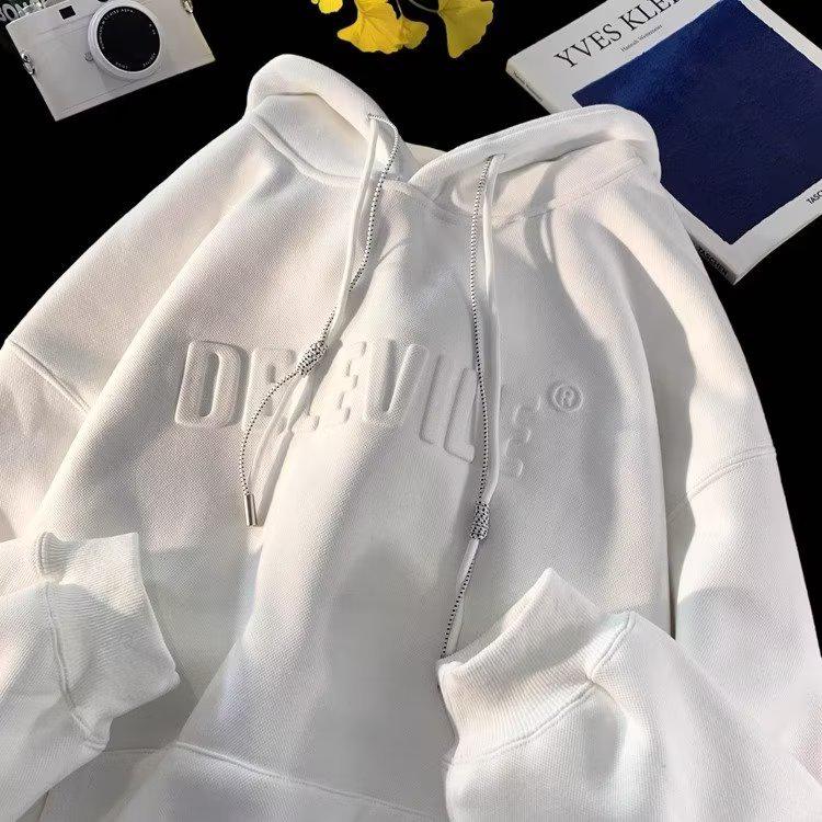 Men's Heavyweight Vintage Oversized Hoodie, 500g - Trendy, Loose Fit for Spring and Autumn