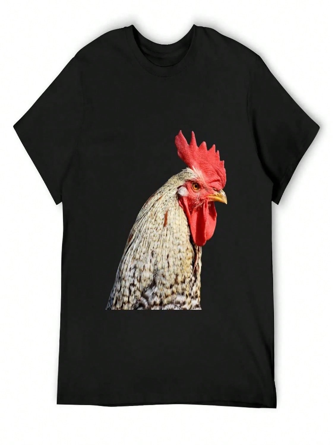 Cocky Rooster T-Shirt Customizeds  unisexs Graphic T-Shirts Hip Hop S