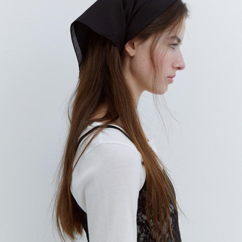 LO61 Carmen Silk Scarf in Black