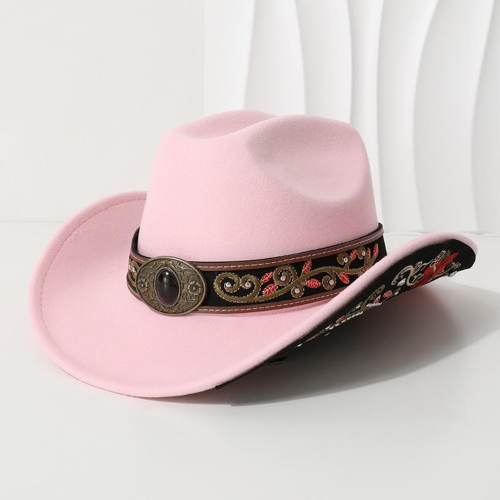Neutral European and American style couple's woolen fisherman hat, wide-brimmed fedora, cowboy hat, jazz hat for spring and summer