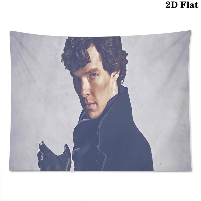 Sherlock Holmes Wall Tapestry, Aesthetic Printed Fabric Blanket, Suitable for Bedroom, Living Room, and Home Decor.