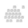 Lovely Kitten Design Keycaps Backlight Blank Heart Pattern Customizable For Mechanical Keyboards Keycap 21pcs