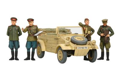 Tamiya Escala Série Limitada Exército Soviético Conjunto de Carros com 4 Bonecos Modelo de Plástico 25153 1/35 Comandante/Estado-Maior