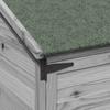 Garden Shed Gray 106.5 x 56 x 176 cm Solid Spruce Wood