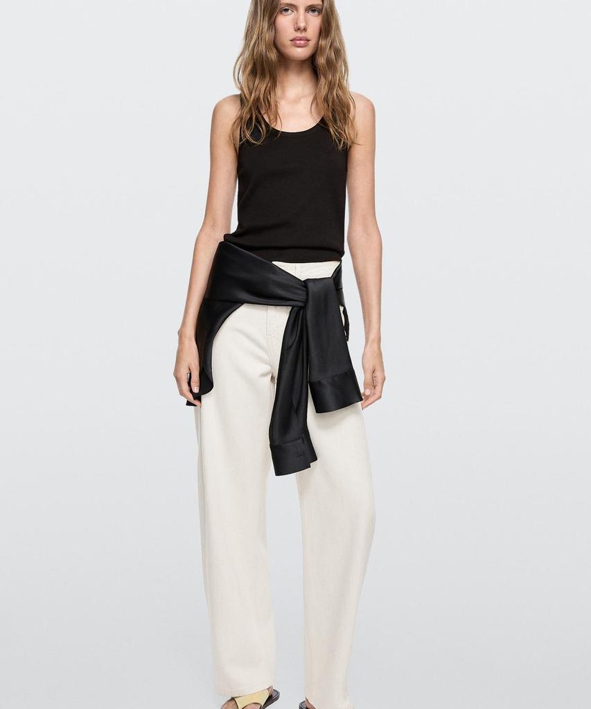 Masimodutti High-Rise Barrel Fit Jeans