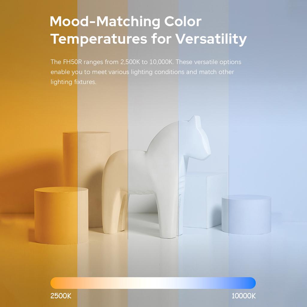 GODOX FH50R Flexible LED Light 62W RGB Photography Light 2500K-10000K CRI More Than 96 with 14 Lighting