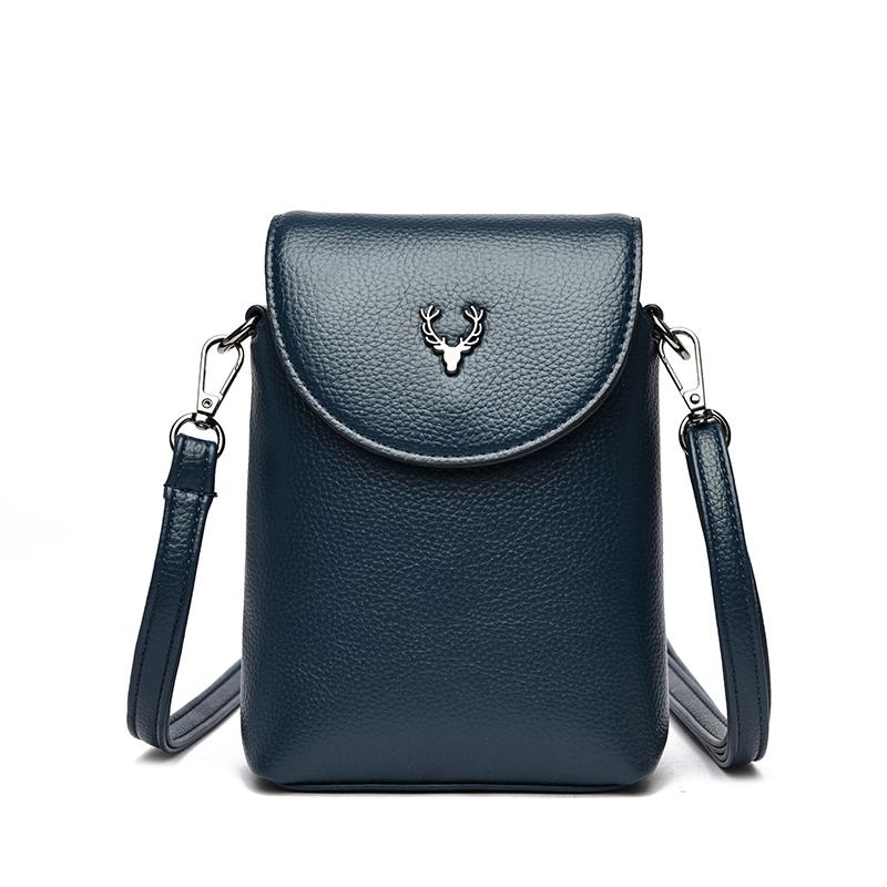 Fashion Small Shoulder Bag for Smartphone Ladies Mobile Phone Bag Zipper Flap Famous Brand Soft Leather Crossbody Bags for Women