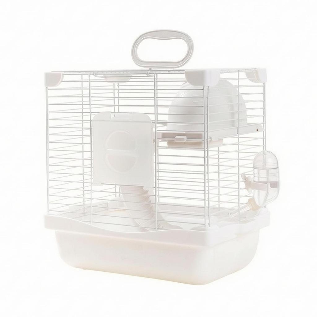 Small Animal Carrier Ventilated Portable Hamster Cage Easy to Clean for Short Trips Blue