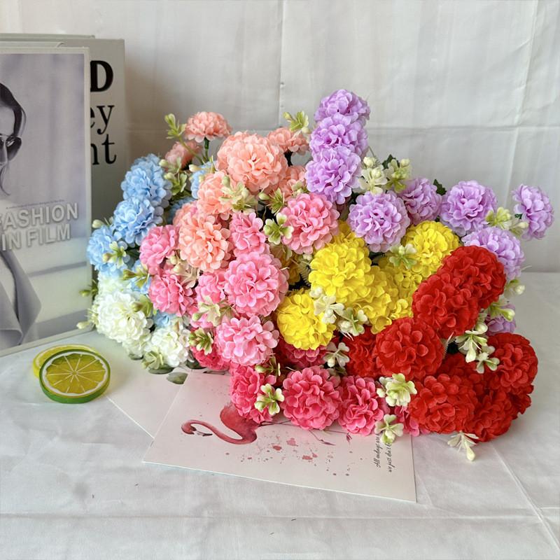 Faux Flower Basket With Prosperity Theme For Event Wedding And Home Decor