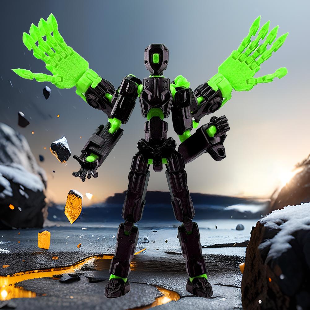 8Inch T13 Action Figure Assembly Completed Nova 13 Action Figures 3D Printed Multi-Jointed Movable Figures for Game Lovers