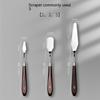 Art Spatula Set Soft Paint Oil Painting Wooden Handle Palette Knife Set Gouache Painting Spatula Stainless Steel Scraper Tool