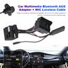1-2PCS Autoradio Audio Musique Appareil Adaptateur Aux Faisceau de Fils avec Micro Compatible Bluetooth 5.0 Pour skoda 2008-2011