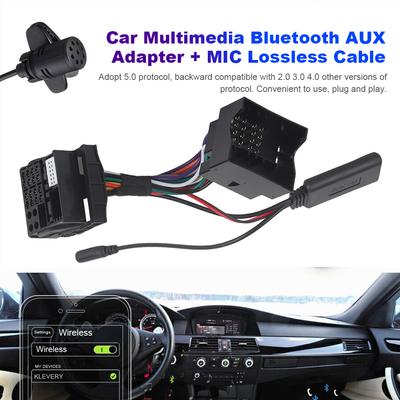 For VW RCD510 RCD310 RNS315 RNS310 Car Radio Audio Music Device Bluetooth 5.0 Module Handsfree Stereo Aux Adapter Harness Wire