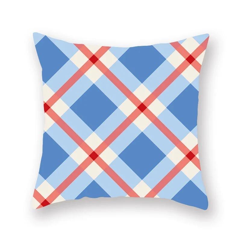 Geometric Colorful Luxury Print Square Personality Pillowcase
