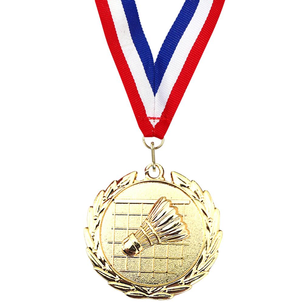 5cm Badminton Medal Sports Medals Zinc Alloy Metal Winner Medals Badminton Award Medals for Games Sports Competitions