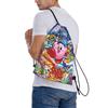 Custom K-Kirbys Drawstring Bags Women Men Portable Sports Gym Sackpack Cartoon Shopping Backpacks