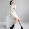 Robe tricotée ample à col semi-haut pour femme Automne/Hiver 2025