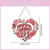 Valentine Heart Flower Paper Door Hanger Party Decor For Romantic Events