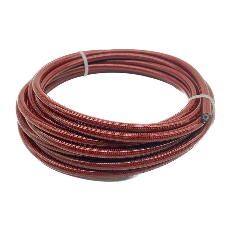1/2/3/4/5M AN3 Motorcycle Braided PVC Stainless Steel PTFE Brake Line Hose FLUID HYDRAULIC Hose Racing Gas Oil Fuel Tube Pipe