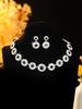 Elegant Bride Jewelry Set: European & American Necklace & Earrings for Evening Gowns