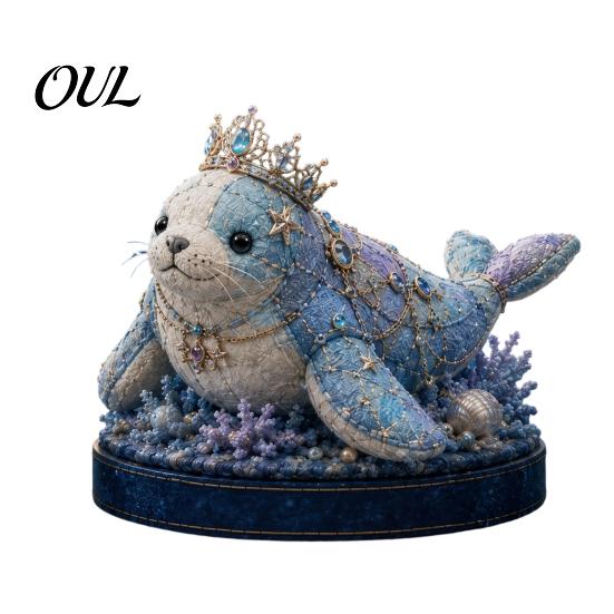 Kit Fai da Te Bambola Animali Marini Patchwork, Set da Cucito Gnomo Fatto a Mano per Decorazione Casa, Artigianato Drago Cartone Animato Tessuto Principiante