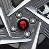Car Decor 56mm 4pcs  Skull Logo Car Wheel Center Hub Cap Aluminium Sticker For Universal Cars Styling Accessories