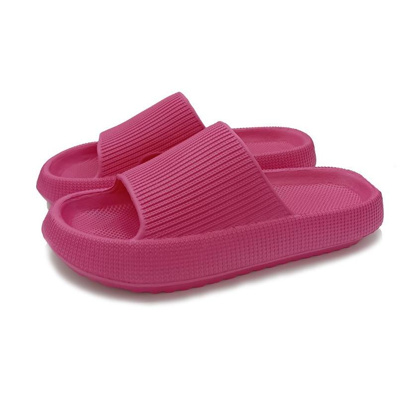 Men's new thick-soled slippers women's summer indoor pink bathroom couple cool slippers men's height increase