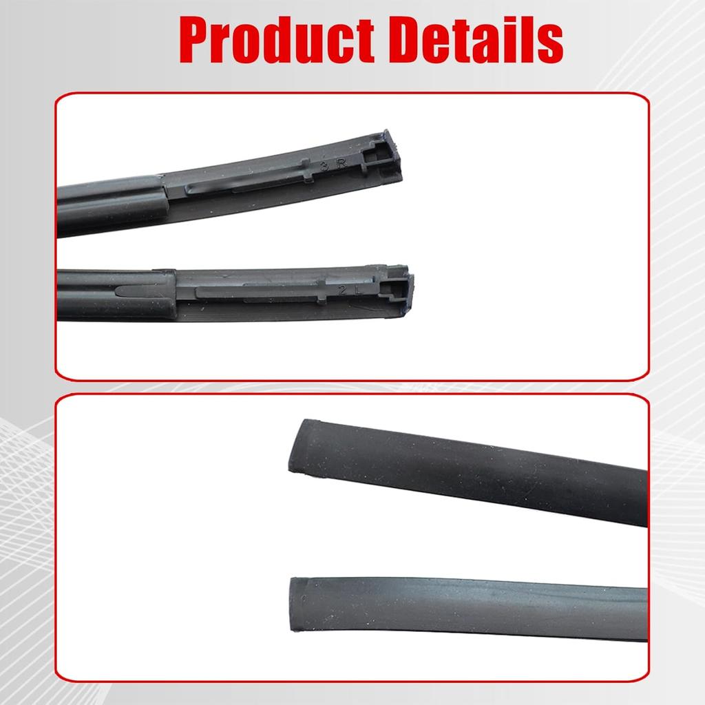 FZJDSD 738539AN0A 738529AN0A Left and Right Side Roof Drip Molding Strips Weatherstrip 116.52inch Compatible with Nissan Sentra 2013-2018 Roof Drip