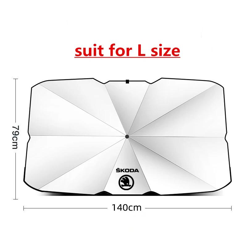 Car Sticker Car Front Windshield Sunshade Suitable For Skoda Citigo Fabia Octavia Superb Car Sunshade Interior Accessories kac999