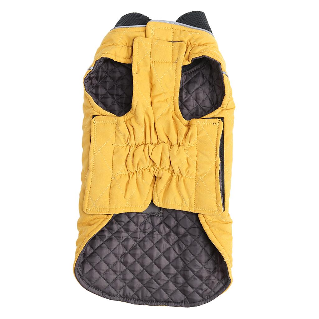 Dog Winter Coat Retro Thickening Warm Pet Winter Reflective Vest for Medium Large Dogs