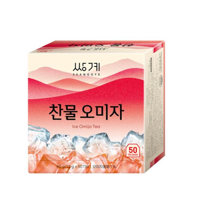 Ssanggye Cold Brew Omija Tea 50 Tea Bags Korean Five-Flavor Berry Tea 1 box