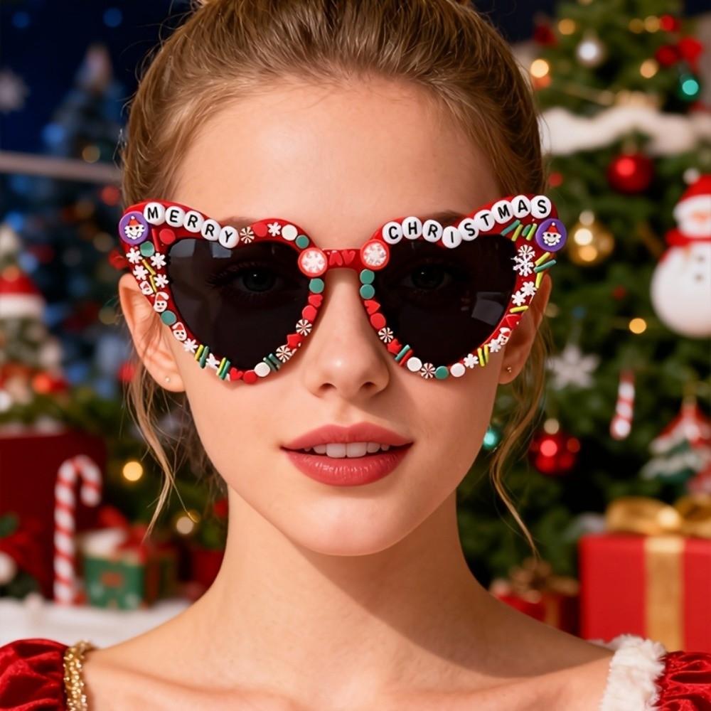 Merry Christmas Christmas Decorative Glasses Beach Party Sun Glasses Music Festival