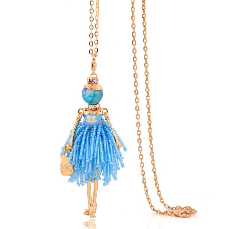 Lovely Fashion Women Tassel Necklace Trendy Pendant For Lady Charm French Female Jewelry Store Christmas Gift Wholesale