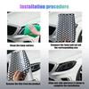 48x30cm Wabenmuster Autoaufkleber DIY Universelle Auto-Rücklicht-Lampenaufkleber Hohlgitter Auto-Rücklichtabdeckung Auto-Wrap-Dekoration