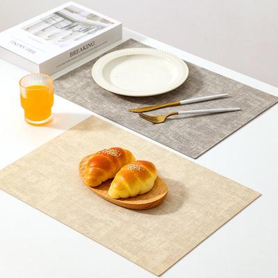Luxury Leather Placemat: Waterproof, Heat-Resistant, Double-Sided Textured Pad for Elegant Dining