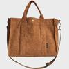 Autumn/Winter Corduroy Commuter Tote: Stylish, Simple, Student-Friendly, Handheld Messenger Bag