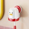 Suction Cup Toothbrush Holder Waterproof Cute Cartoon Bird Shape Simple Installation Bathroom Toothbrush Storage Rack