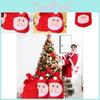 Large Plush Velvet Santa Gift Bag For Christmas Decor Ideal For Festive Candy Storage