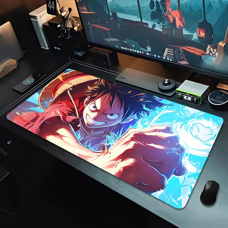 Mousepad one piece luffy Mouse Pad Oversized Gaming Desk Mat Non-Slip Game Computer Keyboard Pad Japanese Shonen Anime Mouse Pad