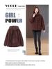 Women's Plus Size Pure Cotton Fleece-Lined Parka Jacket - Short, Thickened, Casual Style for Autumn/Winter 2024