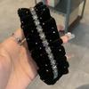 Diamond-Studded Starry Night Retro Headband: Feminine Luxury French Hair Accessory