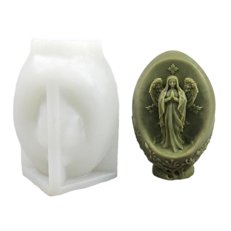 

3D Goddess Figurine Silicone Molds for Candle Soap Fondant Chocolate Art Statue Silicone Candle Molds for Epoxy Resin 1