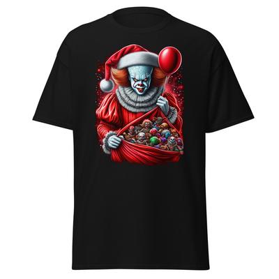 Frayeurs festives avec notre t-shirt Père Noël Pennywise - Une déclaration de vacances effrayante